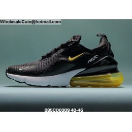 Mens Nike Air Max 270 Black Gold White