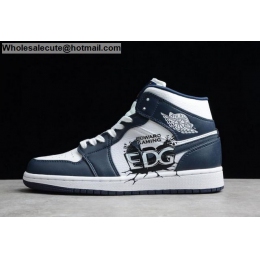 Mens & Womens Air Jordan 1 Mid LOL EDG Obsidian White