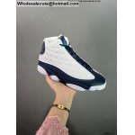Mens Air Jordan 13 Obsidian Dark Powder Blue White