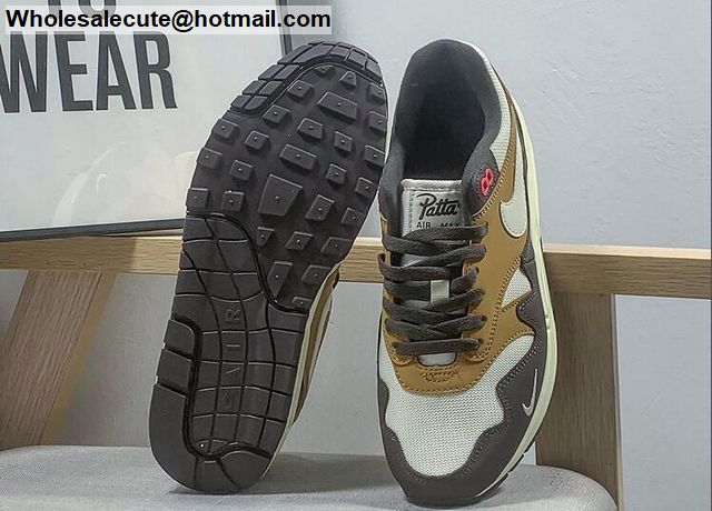 Patta Nike Air Max 1 White Khaki Grey