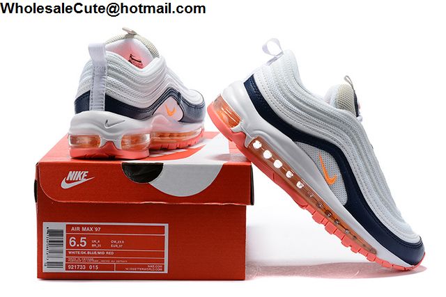 White Navy Nike Air Max 97