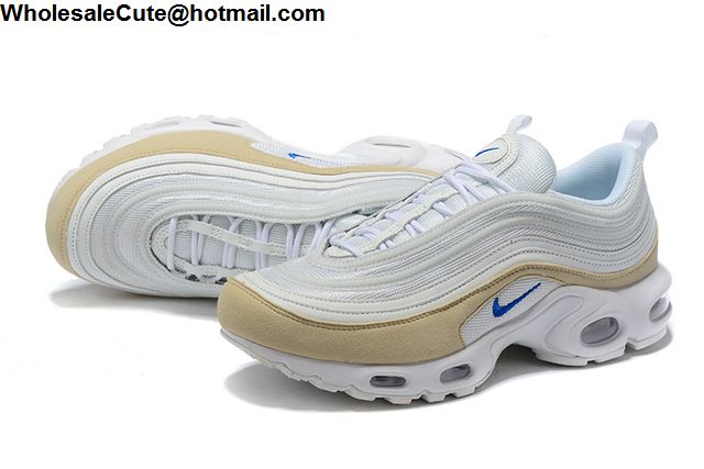 Nike Air Max Plus 97 Pure Platinum Racer Blue 