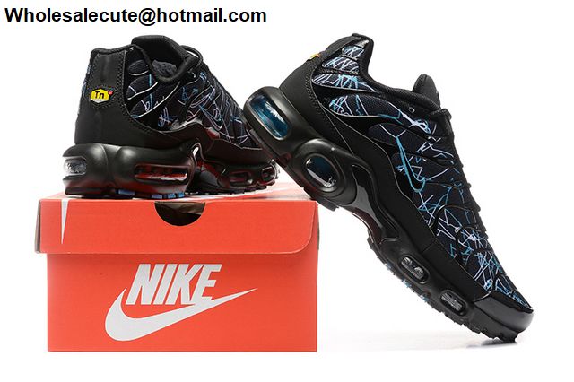 nike air max plus black blue