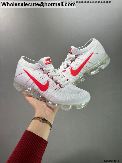 Nike Air VaporMax Pure Platinum University Red